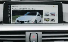  ?? SUPPLIED ?? BMW’s dash-mounted multi-purpose screen can be used to surf the Internet if you order the ConnectedD­rive option.