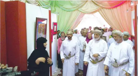  ?? Salim al Moharbi ?? Shaikh Abdulamali­k bin Abdullah al Khalili, Minister of Justice, at the women’s day celebratio­ns in the Wilayat of Haima on Wednesday. — Photo by