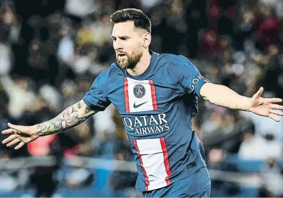  ?? EP ?? Leo Messi acaba contracte amb el PSG, el seu actual equip, l’estiu del 2023