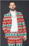  ??  ?? The Red Ryder Red Knit Print Christmas Sweater Suit, $100.