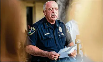  ?? MICHAEL ARES / THE PALM BEACH POST 2017 ?? Former Jupiter Chief of Police Frank Kitzerow Jr. was hired last week to head the Palm Beach County School Police Department. Kitzerow’s base pay will be $167,500.