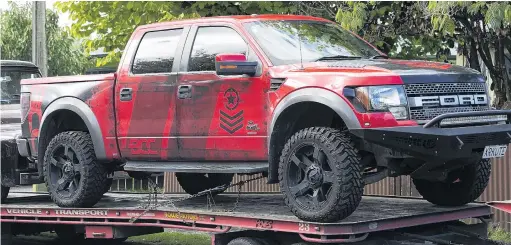  ?? PHOTO: THE NEW ZEALAND HERALD ?? For sale . . . The Ford F150 Raptor that was owned by Frank Amadeus Milosevic and will be disposed of before his trial on methamphet­amine charges.