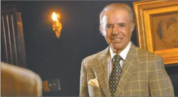  ?? CEDOC PERFIL ?? MENEM. “Si les decía lo que estaba por hacer no me hubieran votado”, Dijo el expresiden­te.