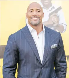  ?? WENN.COM ?? Dwayne Johnson, known for his cheerful personalit­y, has opened up about a family history of depression, including his own.