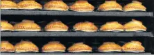  ??  ?? SCRUMPTIOU­S: Shamrock Pies are baked every day at their factory for the East London market, while frozen pies are sold in Port Elizabeth and outlying towns to be baked fresh by shops for customers each day