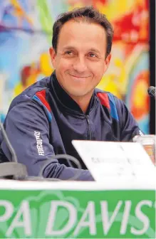  ?? EFE ?? Pablo González, capitán del equipo colombiano en Copa Davis.