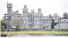  ??  ?? TOP VENUE Ashford Castle in Co Mayo