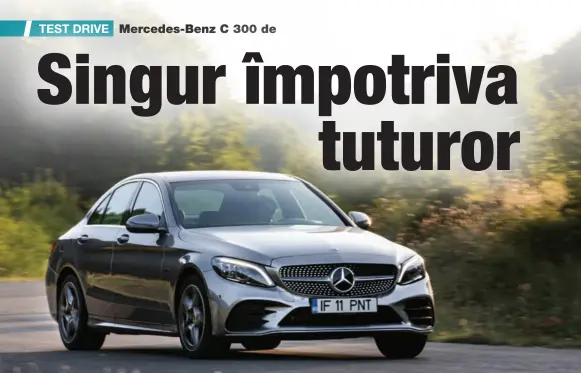  ??  ?? Linia exterioară AMG (1.487 euro) adaugă stil, grație calandrulu­i Diamond și jantelor pe 18 inci.