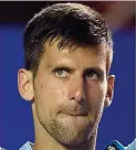  ?? AFP ?? Doctor’s orders: Djokovic is carrying an elbow injury