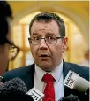  ?? PHOTO: FAIRFAX NZ ?? Labour MP Grant Robertson delivered a 300 word speech on the ‘‘future of work’’ without mentioning trade unions.