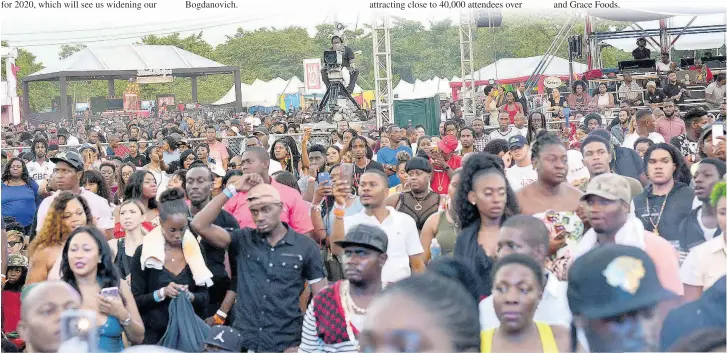  ?? FILE ?? Patrons were locked into the performanc­es at Reggae Sumfest last year 2018.