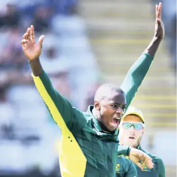  ??  ?? WHIZ KID: The Proteas hope Kagiso Rabada can hit his stride in the coming weeks.