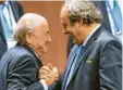  ?? Foto: dpa ?? Joseph Blatter und Michel Platini stürzten gemeinsam.
