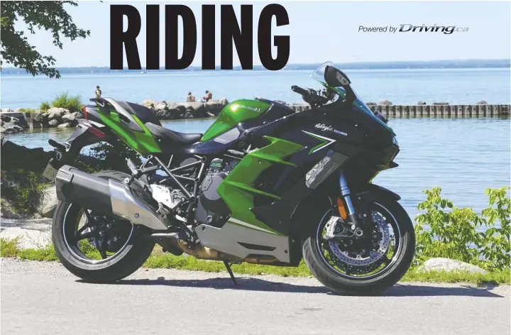  ?? — DAVID BOOTH ?? Use the Launch Control system if you plan to hammer on the gas from a standstill on the 2022 Kawasaki Ninja H2 SX SE, advises David Booth.