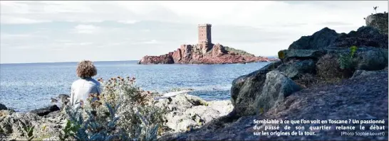  ?? (Photo Sophie Louvet) ?? Semblable à ce que l’on voit en Toscane ? Un passionné du passé de son quartier relance le débat sur les origines de la tour.