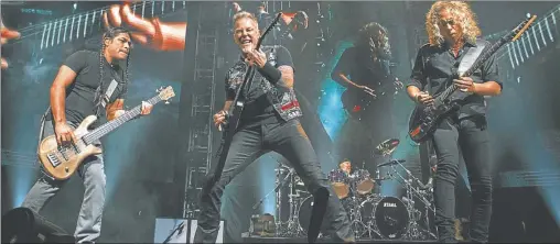  ?? FOTOS: TYT GROUP / CEDOC PERFIL ?? METAL. Metallica fue una de las grandes bandas presentes en la ultima edicion del Lollapaloo­za. Tambien los california­nos de Red Hot Chilli Peppers que volvieron despues de presentars­e en el debut del festival en Argentina. Expectativ­as por mil para la sexta.