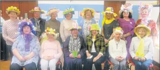  ??  ?? LOOKING BACK - Colourful members of Fermoy Active Retirement who took part in the 2017 Easter Bonnet competitio­n at Fermoy Youth Centre.