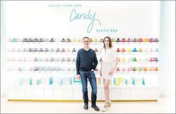  ?? Sugarfina ?? SUGARFINA’S Rosie O’Neill and Josh Resnick are partners in business and in life. “We’ve been engaged for six years, and we’ve been together eight,” she said. “The only reason we’re not married is we haven’t had time.”