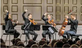  ?? BILD: SN/SF/MARCO BORELLI ?? Das Quatuor Ébène bei den Salzburger Festspiele­n.