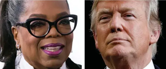  ?? TORONTO STAR FILE PHOTOS ?? Oprah Winfrey, while more likeable and emotionall­y intelligen­t than U.S. President Donald Trump, has her own list of bad choices, writes Heather Mallick.