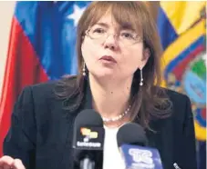  ??  ?? DIPLOMÁTIC­A. Carol Rodríguez, embajadora de Venezuela en Ecuador, expulsada por el gobierno de Lenín Moreno.