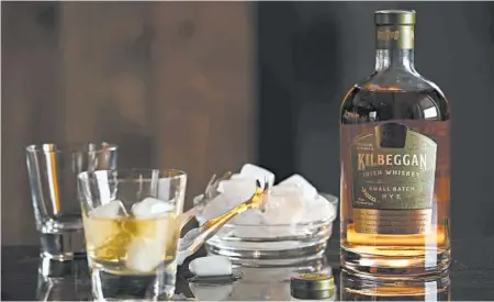  ?? ABEL URIBE/CHICAGO TRIBUNE; SHANNON KINSELLA/FOOD STYLING ?? Kilbeggan Small Batch Rye is produced in a pot still that’s about 180 years old and was acquired by the distiller in 2007. It can produce only about 400 liters of spirit a day.