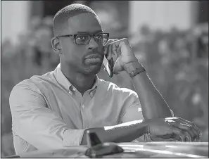  ??  ?? Sterling K. Brown is on a roll. His NBC series, This Is Us, is up for an Emmy and Brown is nominated for best actor in a drama.
