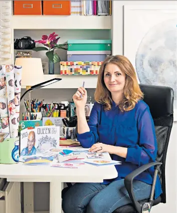  ??  ?? Extra income: Angie Chappell, above, founded her own illustrati­ons company; another entreprene­ur, Max Robinson, reviews fish tanks on his website