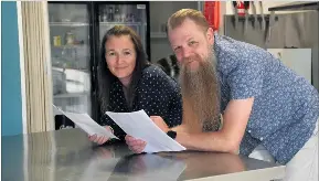  ?? Picture: PAUL CARRACHER ?? NEW TASTE: Centre for Participat­ion food hub manager Jules Del Real, left, and chief executive Robbie Millar, have visions for a new social enterprise that could fill a gap in the market for Wimmera-grown food products.