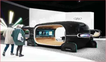  ??  ?? Kia ‘SEED Car’ concept for smart city mobility