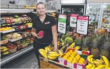  ??  ?? Broadbeach Spar Express manager Brittany Wilkie.