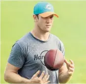  ?? TAIMY ALVAREZ/STAFF PHOTOGRAPH­ER ?? Dolphins quarterbac­k Ryan Tannehill suffered two sprained ligaments in his left knee on Dec. 11.