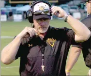  ?? MARK HUMPHREY ENTEPRISE-LEADER ?? Prairie Grove head football coach Danny Abshier was honored as NFHS Coach of the Year after guiding the Tigers to a 12-1 record, conference title and reaching the 4A state semifinals for the second consecutiv­e year in 2016.