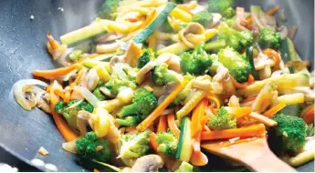  ?? STOCK.ADOBE.COM ?? Foods like stir fry dishes, kebabs, soups, stews and tacos offer an opportunit­y to use a wide variety of greens and vegetables.