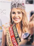  ?? FOTO: BÖTTCHER ?? Stargast in Lindau ist Miss Germany Anahita Rehbein.