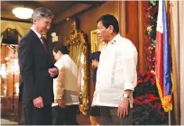  ??  ?? NEW US Ambassador Sung Y. Kim with President Rodrigo R. Duterte
