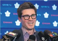  ?? RENÉ JOHNSTON TORONTO STAR ?? Maple Leafs GM Kyle Dubas scoffed at talks of a “darkest hour” during the team’s standoff with William Nylander.