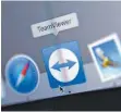  ?? FOTO: DPA ?? Symbol des Programms Teamviewer auf einem Computermo­nitor.