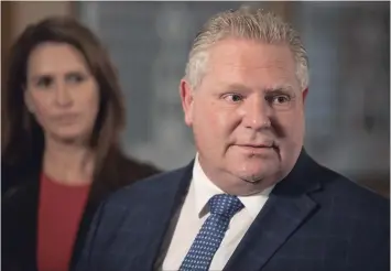  ?? CHRIS YOUNG THE CANADIAN PRESS ?? Brian Giesbrecht praises Doug Ford for invoking the notwithsta­nding clause, and predicts we will see that happen more and more as courts exceed their authority.