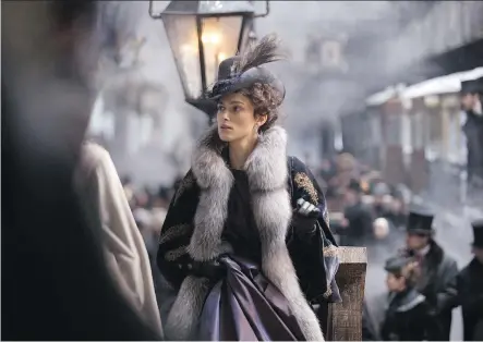  ?? LAURIE SPARHAM/ALLIANCE FILMS ?? Keira Knightley starred in the movie version of Anna Karenina. The novel’s celebrated opening — “Happy families are all alike; every unhappy family is unhappy in its own way” has a rhetorical flourish that seems to have blinded its many fans to the...