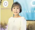  ?? ?? Dr. Julieta Peralta-Arambulo, mother of Margaux Arambulo-Lucena and the inspiratio­n behind Dermtropic­s