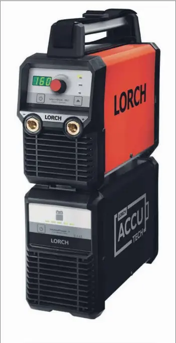  ??  ?? The Lorch Micro Stick 160 plus battery.