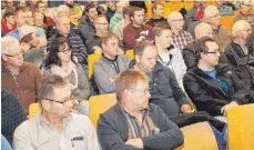  ?? FOTO: HERBERT DREHER ?? Groß war das Interesse an der Info-Veranstalt­ung.