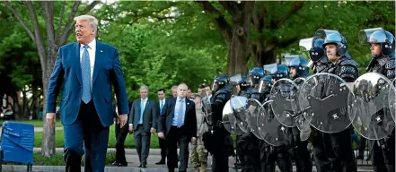  ?? AP ?? US President Donald Trump in Washington DC earlier this week.