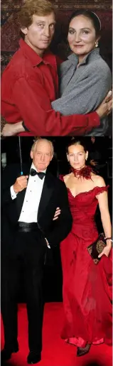  ??  ?? TOP: Charles Dance and his ex-wife Joanna Haythorn in 1987. They were married for 33 years. ABOVE: The actor attended this red carpet event in 2014 with former fiancée Eleanor Boorman. The couple had a daughter in 2012, but separated soon after.