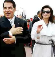  ??  ?? L'ancien président Ben Ali et son épouse Leïla Trabelsi