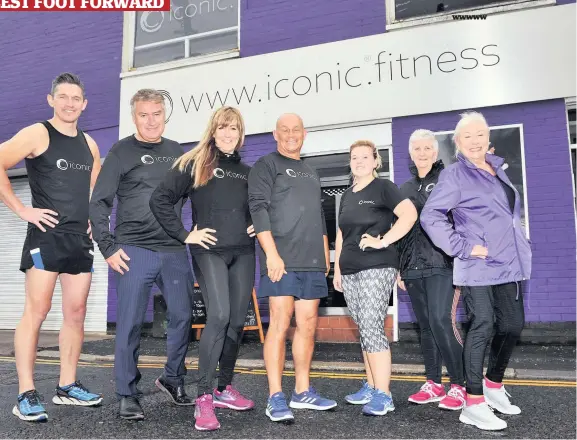  ??  ?? Charity champs From left Graham Ogg, Scott Friery, Fiona McLean, Adrian Mayne, Ashley Wilson, Sandra Peters and Carol McKenzie wwwww