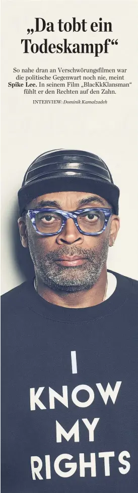  ??  ?? Wer ist Donald Trump? Spike Lee nennt ihn nur „Agent Orange“.