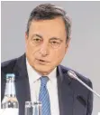  ?? FOTO: AFP ?? „Graduelle Anpassung“: EZB-Präsident Mario Draghi.