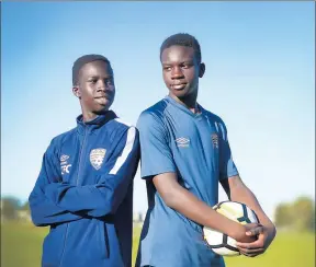 ??  ?? Bigger and better: Garang and Teng Kuol have gone on to join A-League academies since leaving the Goulburn Valley Suns.